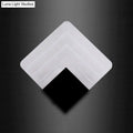 Modern aged silver & black square led wall sconce bedroom light