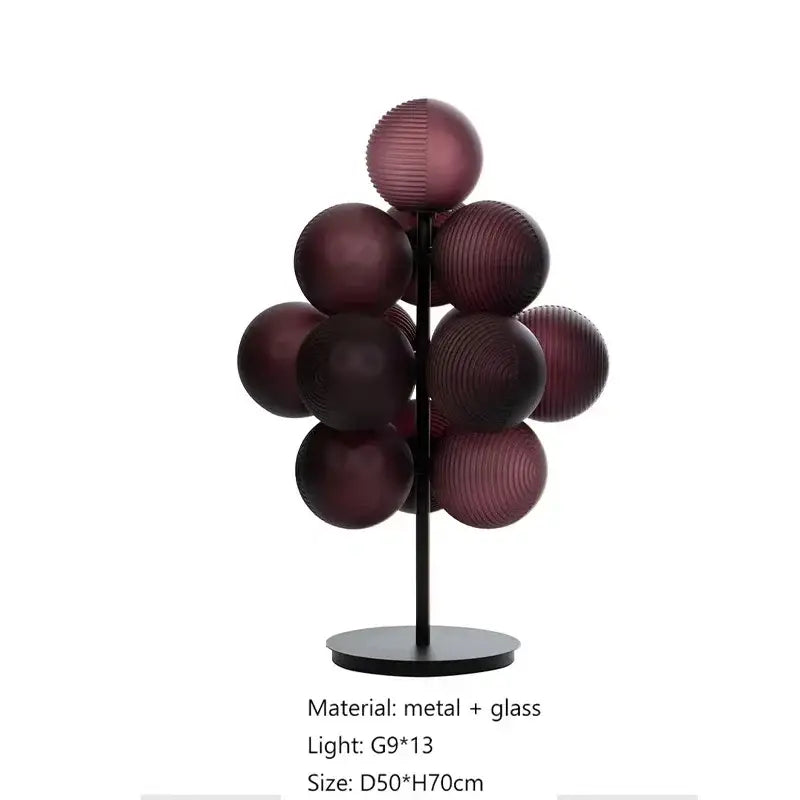 DecorBites™ Bubble Glass LED Floor & Table Lamp Set for Modern Living Room & Bedroom