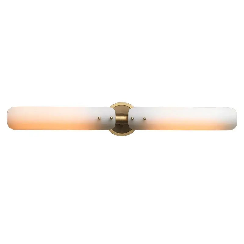 Modern amber & white led wall sconce bedroom art deco light