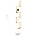 Modern amber & white led wall sconce bedroom art deco light