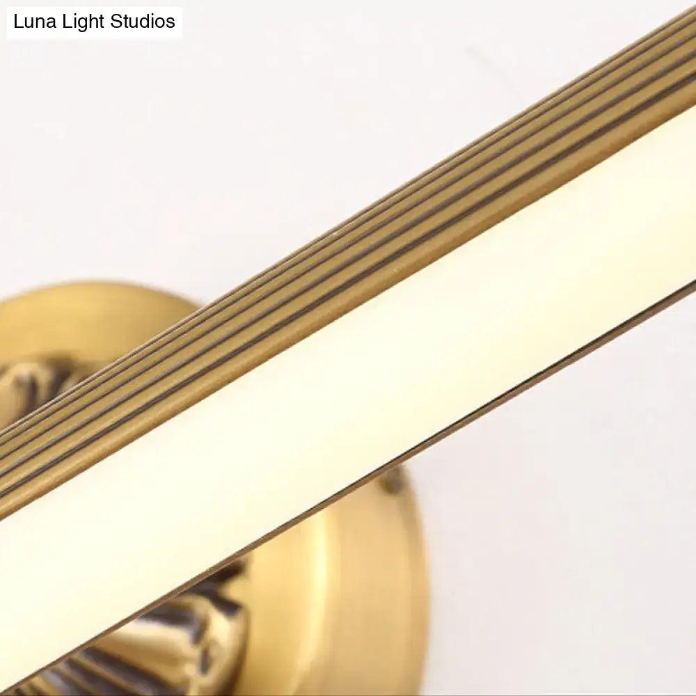 DecorBites™ Modern Integrated LED Brass Finish Wall Sconce Light for Bathroom - Vanity Lighting, 17"/22" Wide