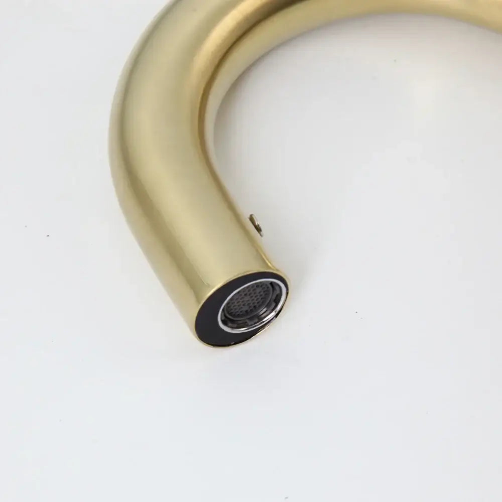 DecorBites™ Brushed Gold Touch Sensor Basin Faucet - Automatic Bathroom Sink Mixer Tap