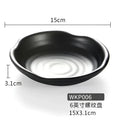 DecorBites™ Black Melamine Plastic Dipping Sauce Dish Bowl Set - Pack of 4