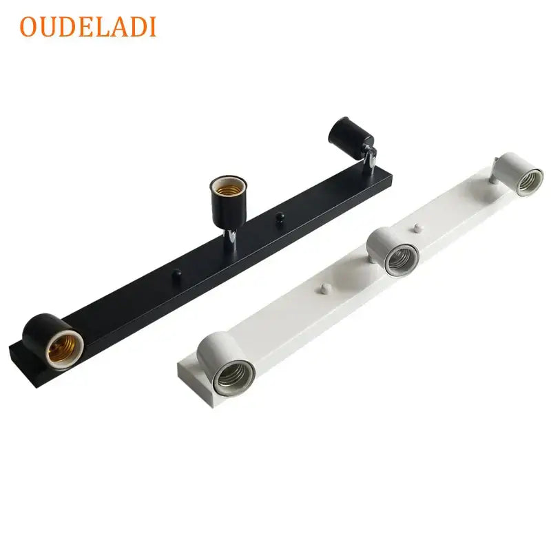 Modern black 3-light art loft ceiling lamp kitchen adjustable spotlight