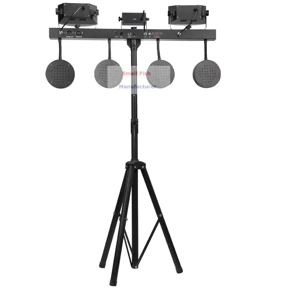 Modern black 4-in-1 led light stand bar and disco party lighting