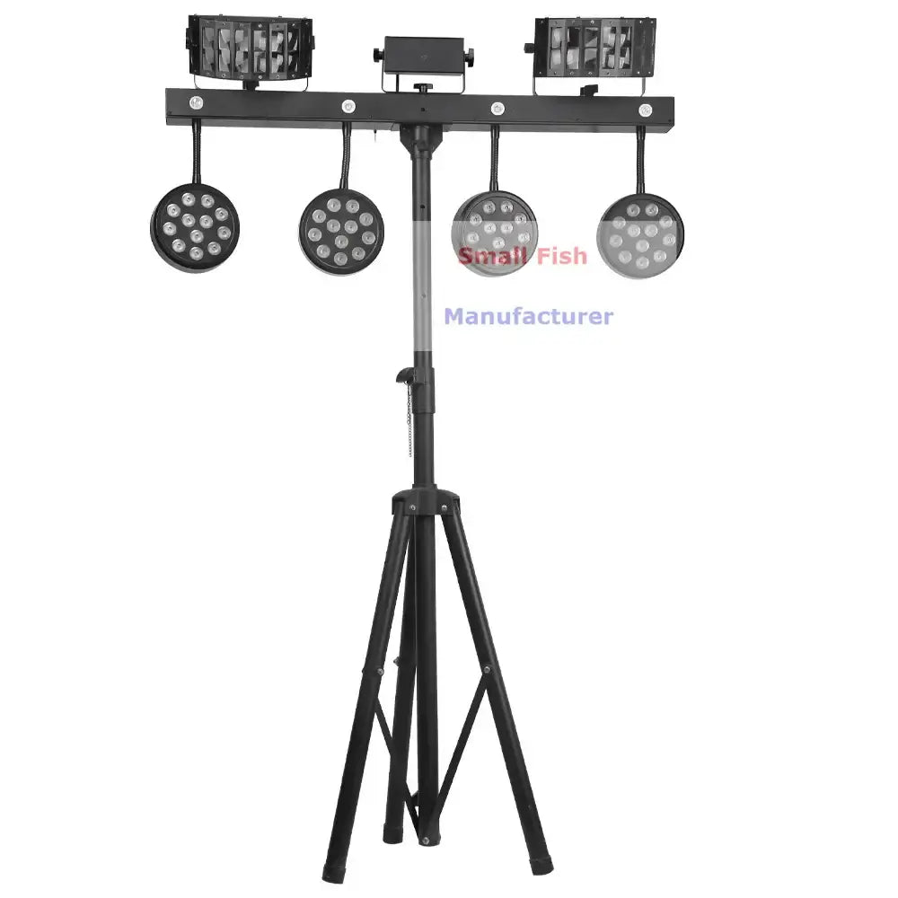 Modern black 4-in-1 led light stand bar and disco party lighting