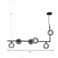 DecorBites™ Dome Glass Ceiling Light - Postmodern 6-Head Hanging Lamp for Dining Table