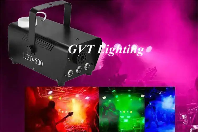 DecorBites™ 500W RGB LED Smoke Machine - Water-Based Special Effects Fog Machine