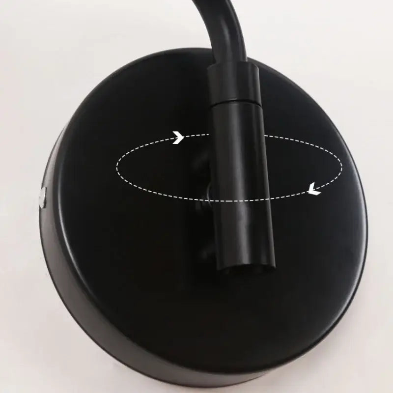 DecorBites™ Acrylic Iron LED Wall Lamp | Modern Rotate Black Stair Light | Dining Room Study Fixtures