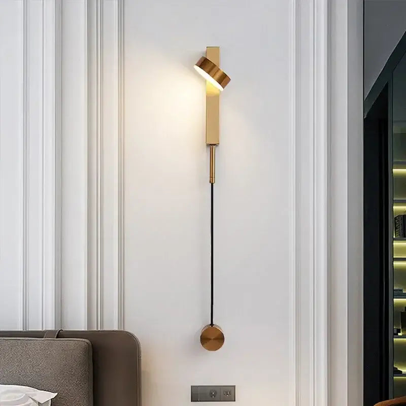 Modern black adjustable led wall lamp bedroom sconce lighting