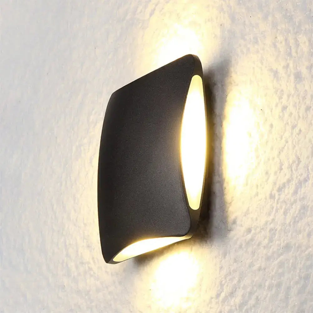 DecorBites™ Modern Diamond LED Wall Sconce - Black Aluminum 4"/6" Width Porch Light Fixture