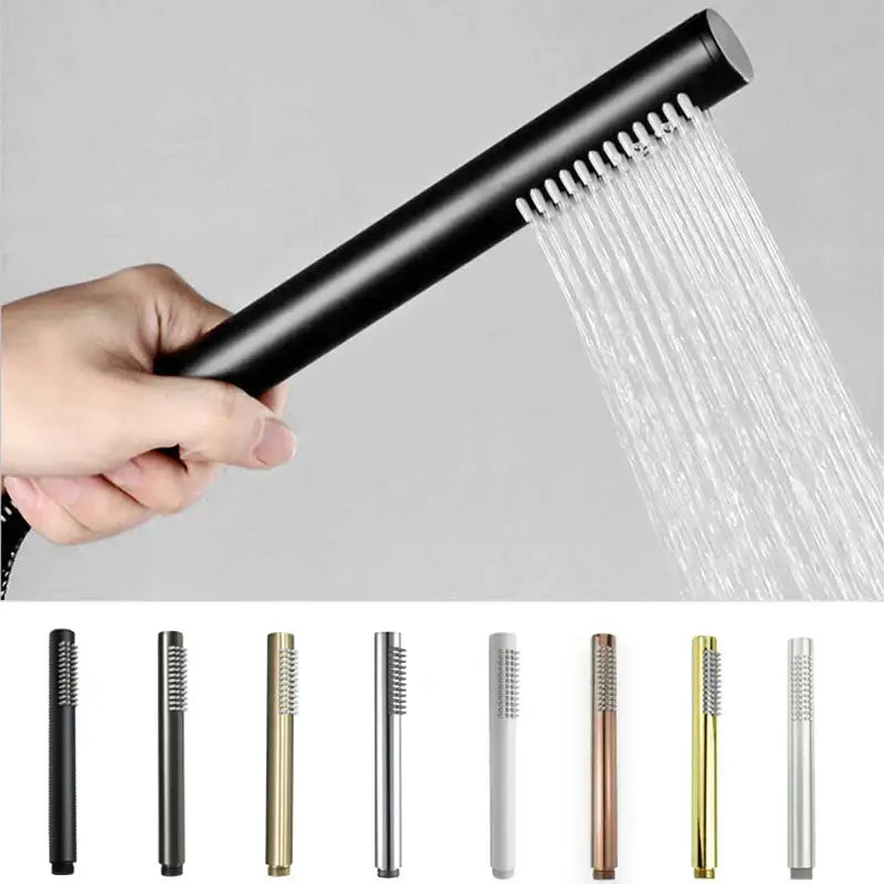 DecorBites™ Brass Handheld Shower Head in Brushed Golden Finish