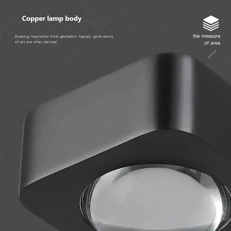 DecorBites™ Copper Bedroom Wall Lamp, Modern LED Double Head Spotlights, Luxury Living Room Sconce