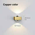 DecorBites™ Copper Bedroom Wall Lamp, Modern LED Double Head Spotlights, Luxury Living Room Sconce