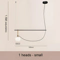 Modern black and gold glass ball pendant lights dining room chandelier