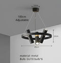 DecorBites™ Black Ring LED Pendant Light for Living Room Dining Kitchen Bar