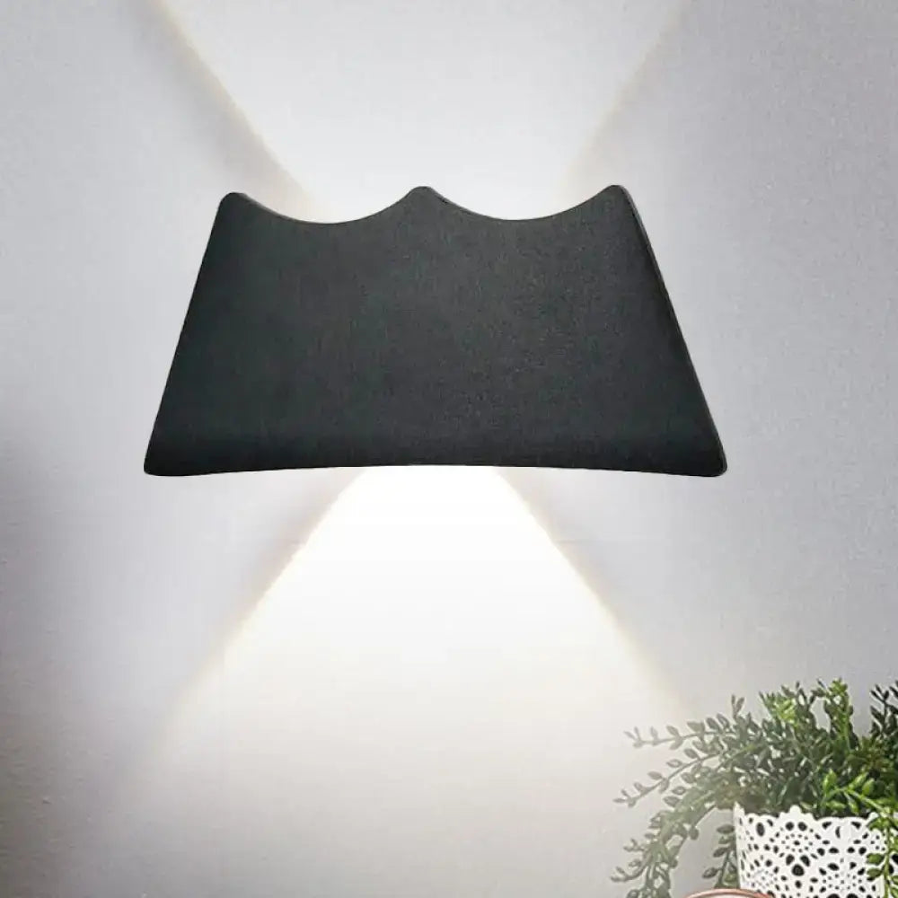 Modern black and silver led wall sconce bedroom light 110v-120v