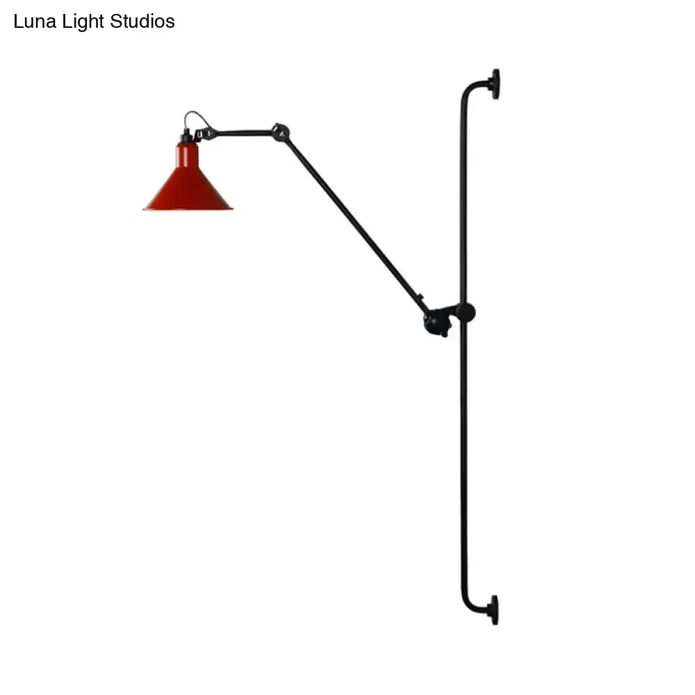 Modern black and white articulated bedroom wall lamp direct wired