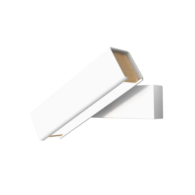 Modern black and wood rotatable led sconce lamp for bedroom