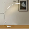 Modern black arc rgb led floor lamp for living room decor