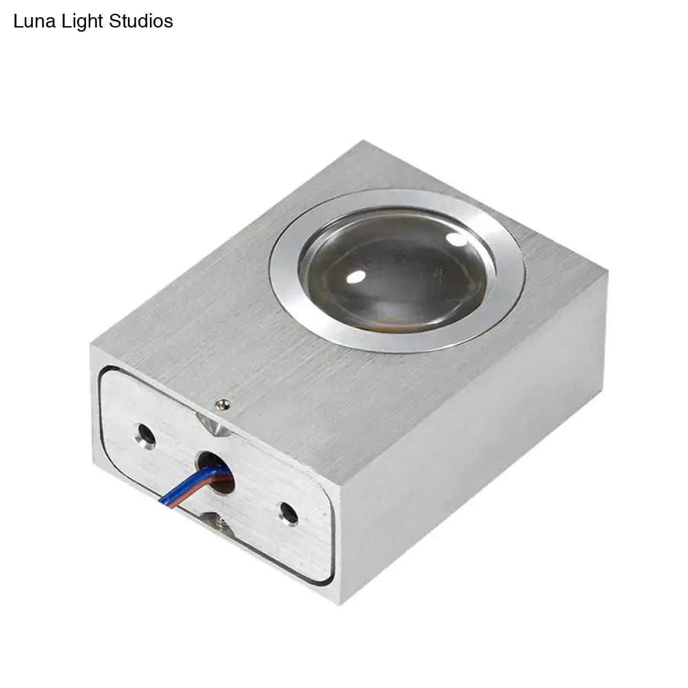 DecorBites™ Modern Aluminum RGB Wall Light - Black/Brushed Silver; Single/Double Sided LED; Ideal for Corridor Lighting