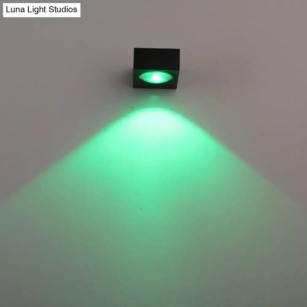 DecorBites™ Modern Aluminum RGB Wall Light - Black/Brushed Silver; Single/Double Sided LED; Ideal for Corridor Lighting