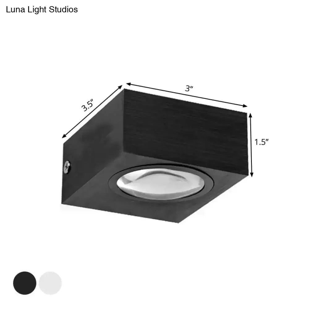 DecorBites™ Modern Aluminum RGB Wall Light - Black/Brushed Silver; Single/Double Sided LED; Ideal for Corridor Lighting