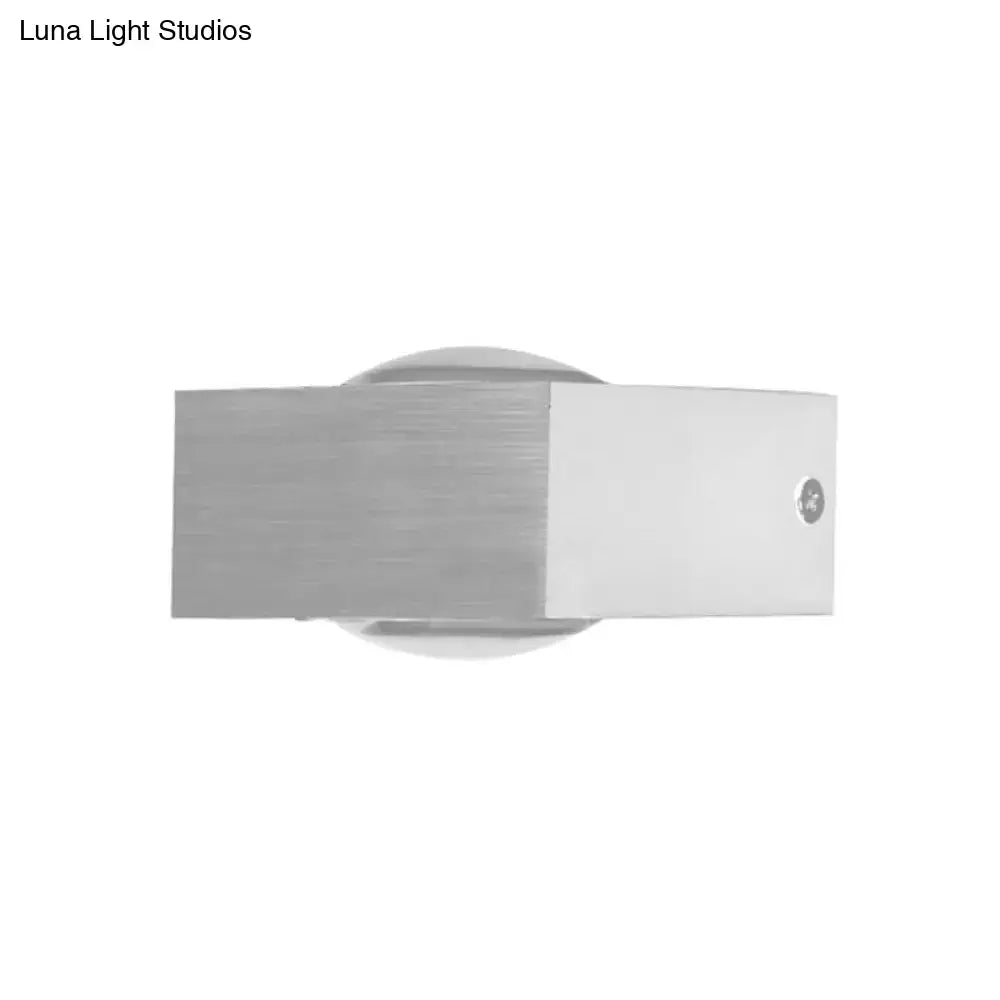 DecorBites™ Modern Aluminum RGB Wall Light - Black/Brushed Silver; Single/Double Sided LED; Ideal for Corridor Lighting