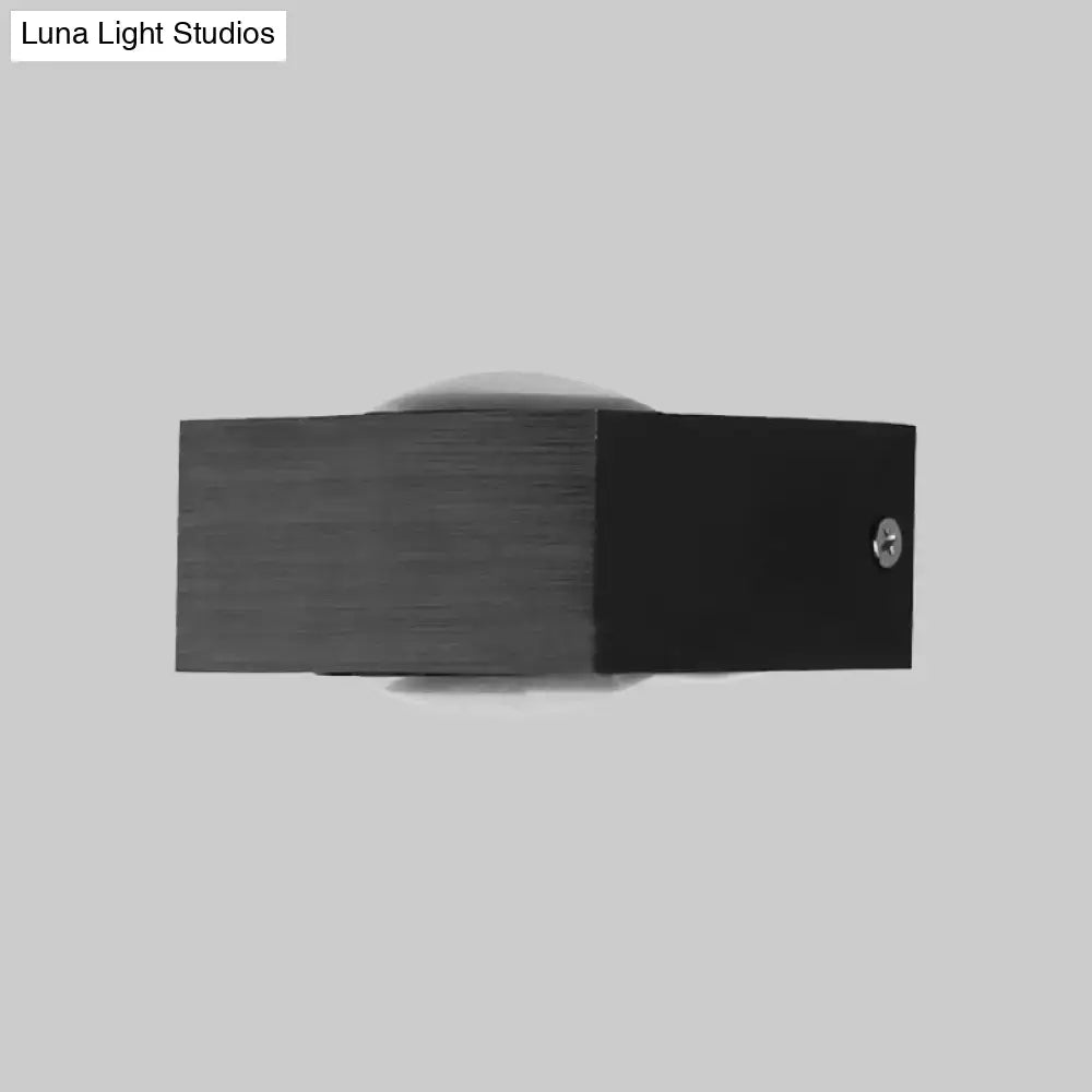 DecorBites™ Modern Aluminum RGB Wall Light - Black/Brushed Silver; Single/Double Sided LED; Ideal for Corridor Lighting