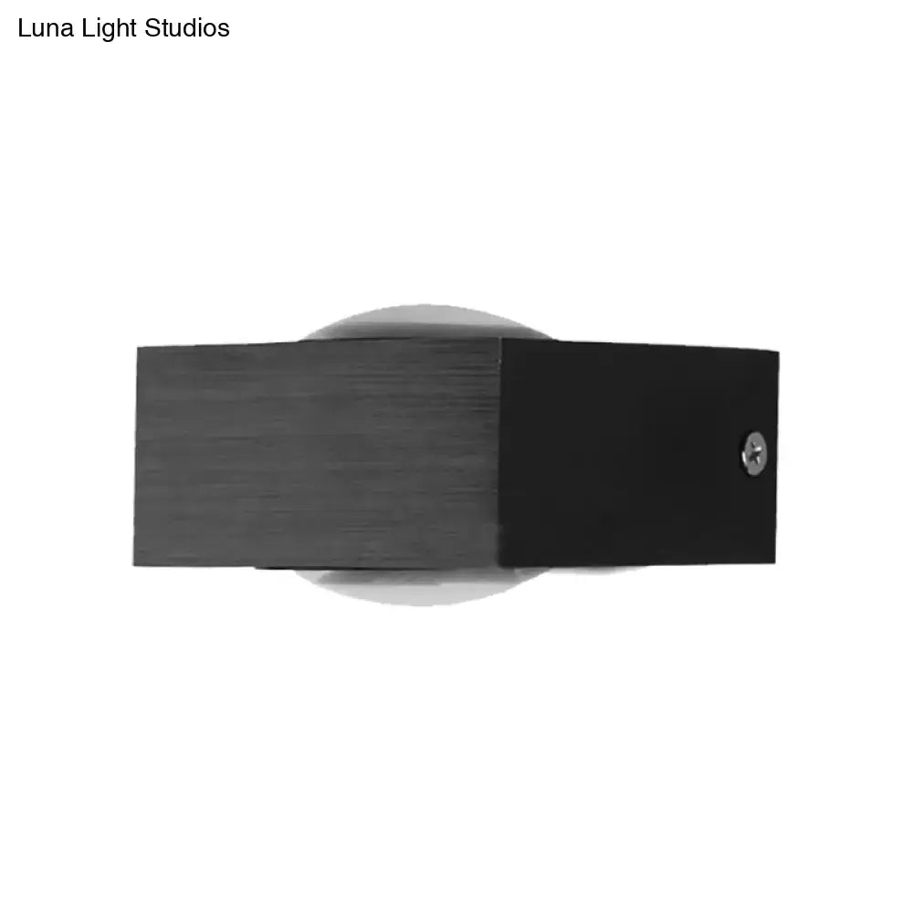 DecorBites™ Modern Aluminum RGB Wall Light - Black/Brushed Silver; Single/Double Sided LED; Ideal for Corridor Lighting