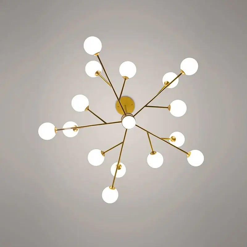 DecorBites™ Black Chandelier: Luxury Glass Pendant Lights for Living Room, Bedroom, and Restaurant