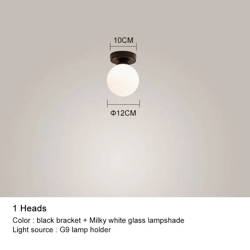 DecorBites™ Black Chandelier: Luxury Glass Pendant Lights for Living Room, Bedroom, and Restaurant