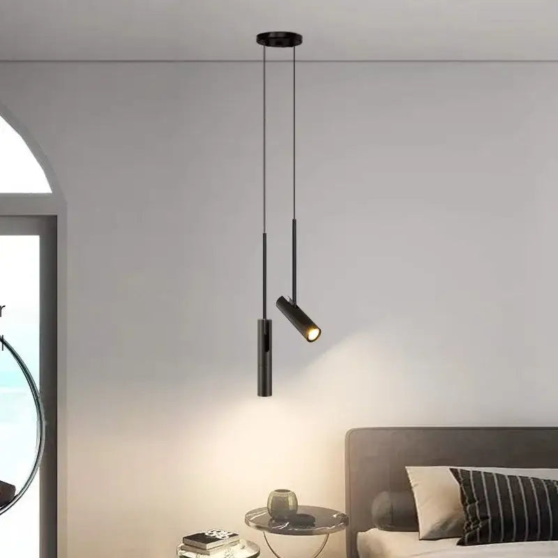 Modern black chandelier pendant light for bedroom decor