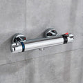 DecorBites™ Black/Chrome Brass Thermostatic Shower Set with Wall Mount - Bathroom Accessories