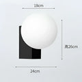 DecorBites™ Glass Ball Wall Sconce Light: Metal Base, G9 Bulb