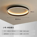 Modern black circular led ceiling light for living room decor