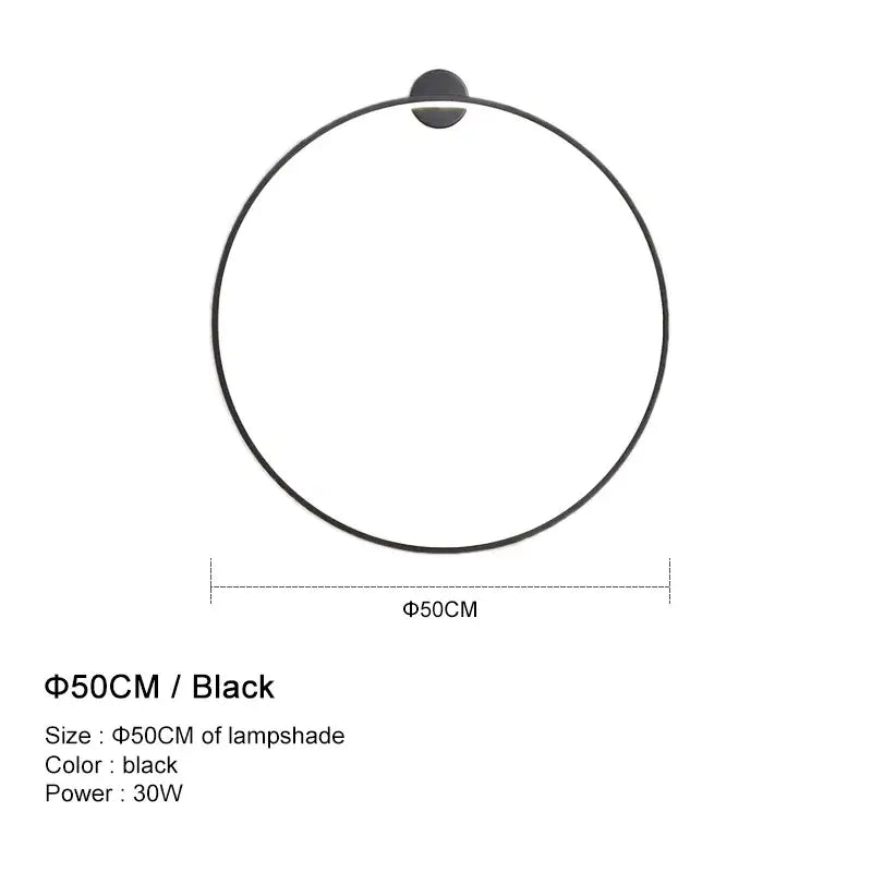 DecorBites™ LED Wall Lights for Modern Circle Decor in Bedroom, Living Room, Restaurant