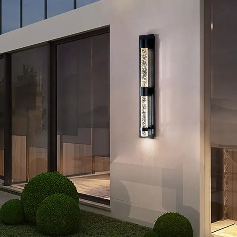 DecorBites™ Crystal Bubble LED Wall Lamp: Stylish Exterior Lighting for Garden, Porch & Entryway
