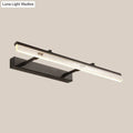 Modern black dual arm led vanity light bathroom warm white lamp