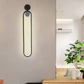 Modern black elliptical wall lamp study room led sconce