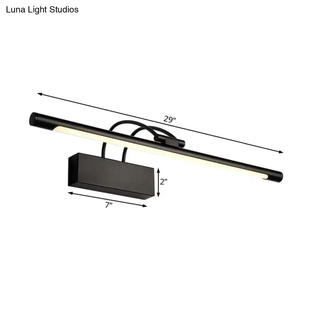 Modern black finish led wall light bedroom task lamp 110v-240v