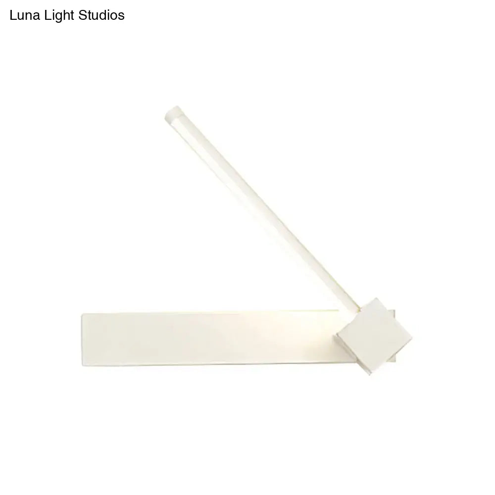 Modern black finish rotatable led wall sconce for bedroom lighting
