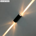 Modern black finish wall lamp hotel dual beam sconce