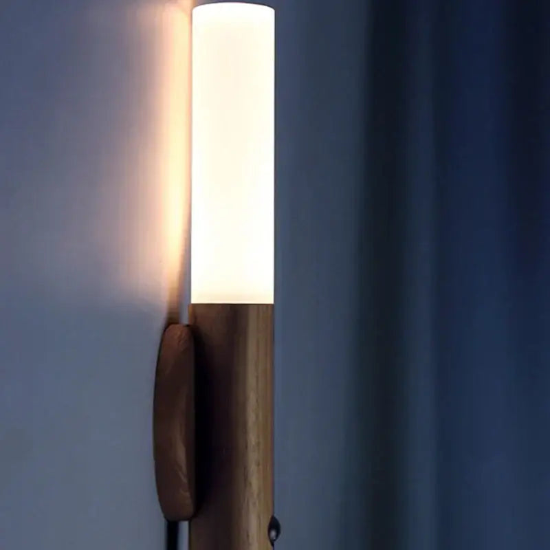 Modern black frosted glass night light corridor wall sconce