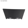 Modern black geometric wall sconce bedroom warm white light