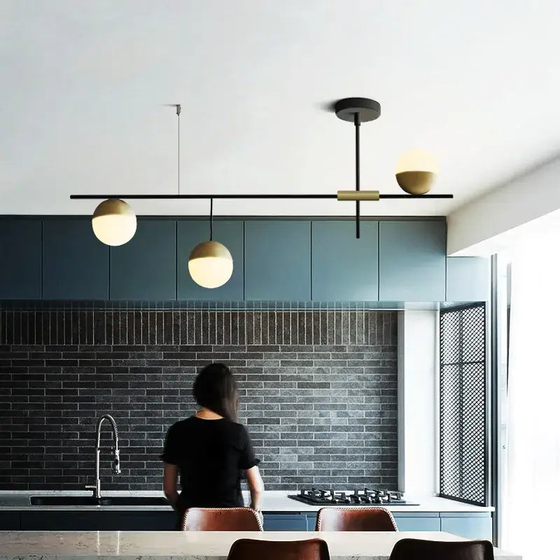 DecorBites™ Glass Ball Pendant Lights for Modern Luxury Living Room and Restaurant