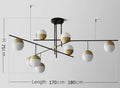 DecorBites™ Glass Ball Pendant Lights for Modern Luxury Living Room and Restaurant
