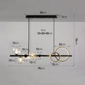 DecorBites™ Glass Bubble Chandelier: Nordic Minimalist Restaurant & Bar Magic Bean Lamp