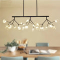 DecorBites™ Modern Bubble Chandelier with Clear Glass, 27 Heads, Black/Gold - Dining Room Hanging Light Kit