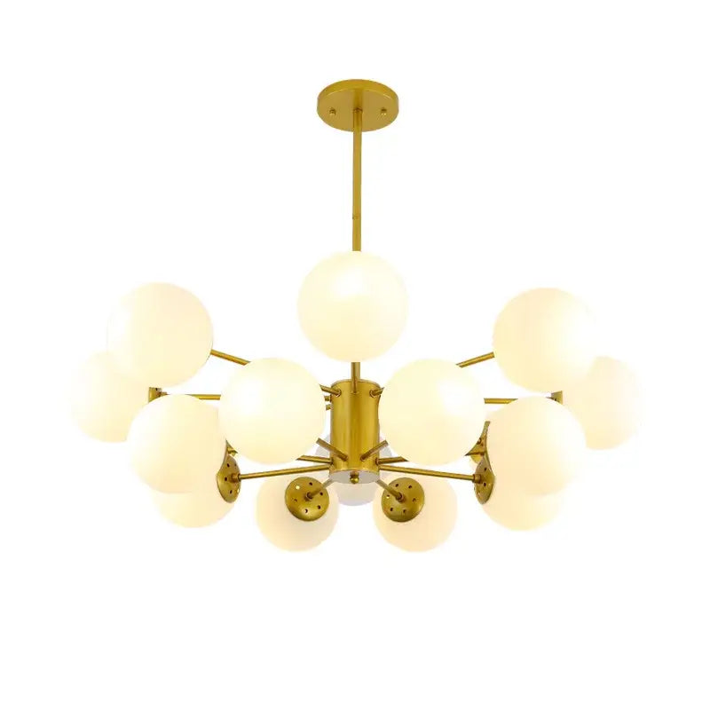 DecorBites™ Black/Gold Glass Pendant Light for Living Room Bedroom Restaurant